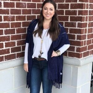 ***SOLDOUT***  Navy Cardi Shaw